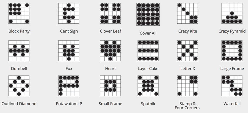 Bingo Game Patterns