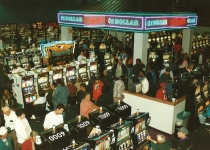 Slot machines added to bingo, 1992.